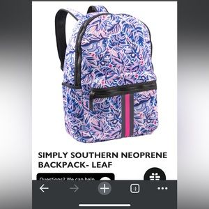 Simply Southern Neoprene Bag - Backpack - Leaf